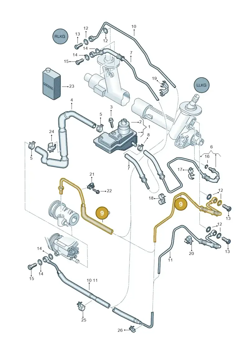 6N1422893J — SEAT AROSA (1997-2003) diagram 232422450, position 9