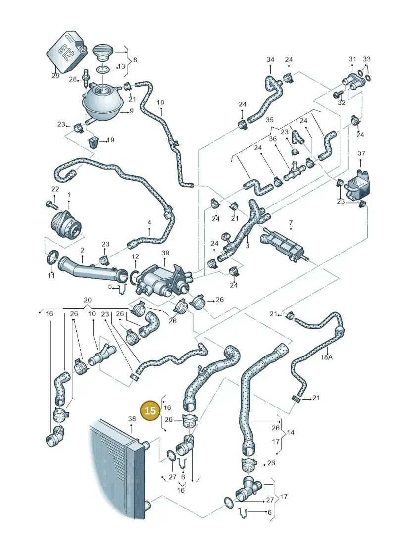 6Q0122101BT — SEAT IBIZA                  06> (2005-) diagram 461121270, position 15