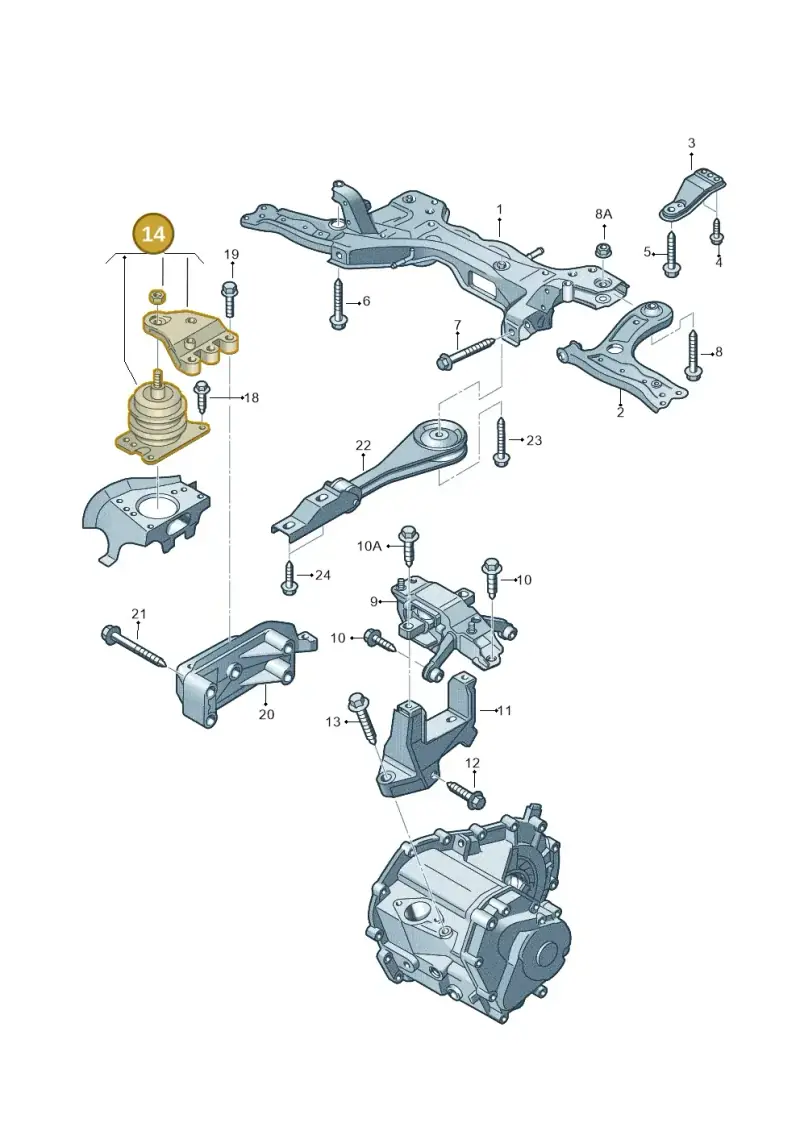 6Q0199167DK — SEAT Ibiza Reference (2008-2011) diagram 657199250, position 14