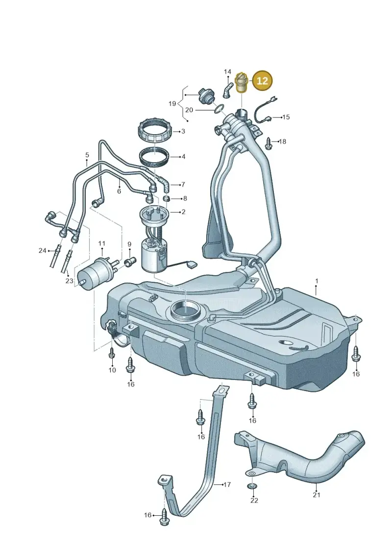 6Q0201752 — SEAT Ibiza Stylance (2015-) diagram 672201100, position 12