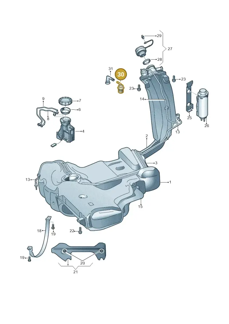 6Q0201752 — SEAT Toledo Reference (2015-2019) diagram 740201050, position 30