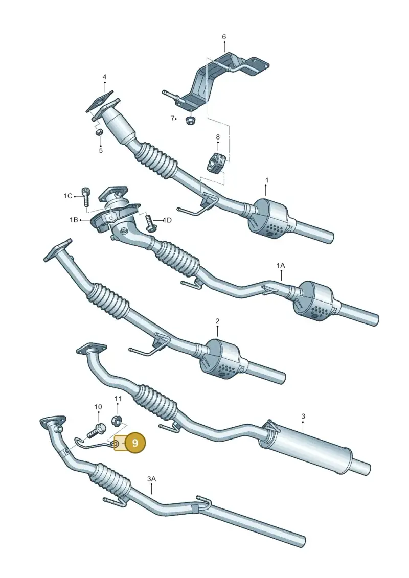 6Q0253197A — SEAT Toledo Reference (2012-2015) diagram 453253500, position 9