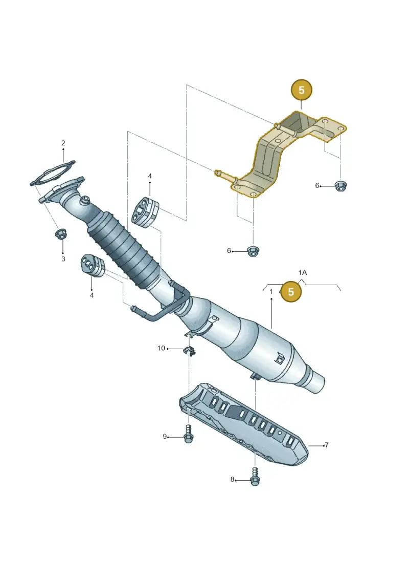 6Q0253461B — SEAT IBIZA                  06> (2005-) diagram 254253550, position 5