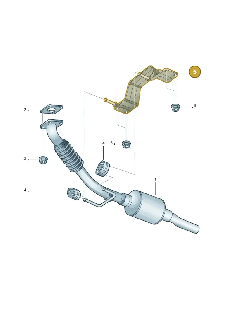6Q0253461B — SEAT Ibiza Reference (2012-2012) diagram 253253600, position 5
