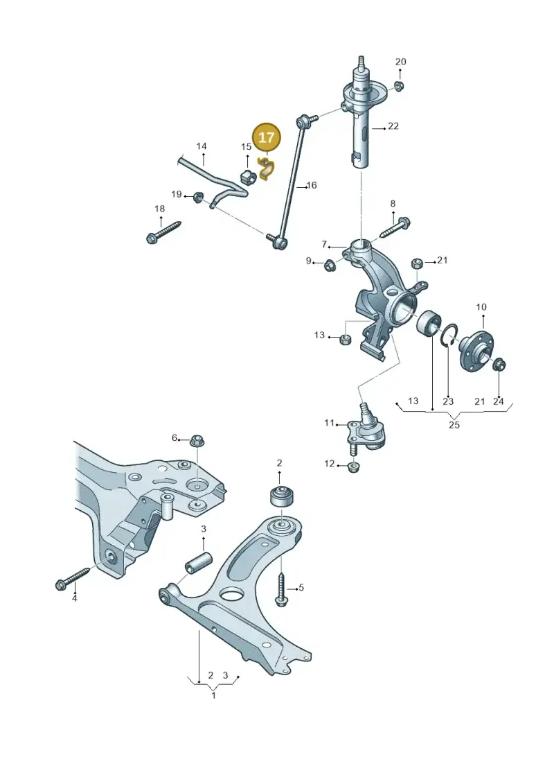 6Q0411333A — SEAT Mii electric (2020-2021) diagram 723407000, position 17