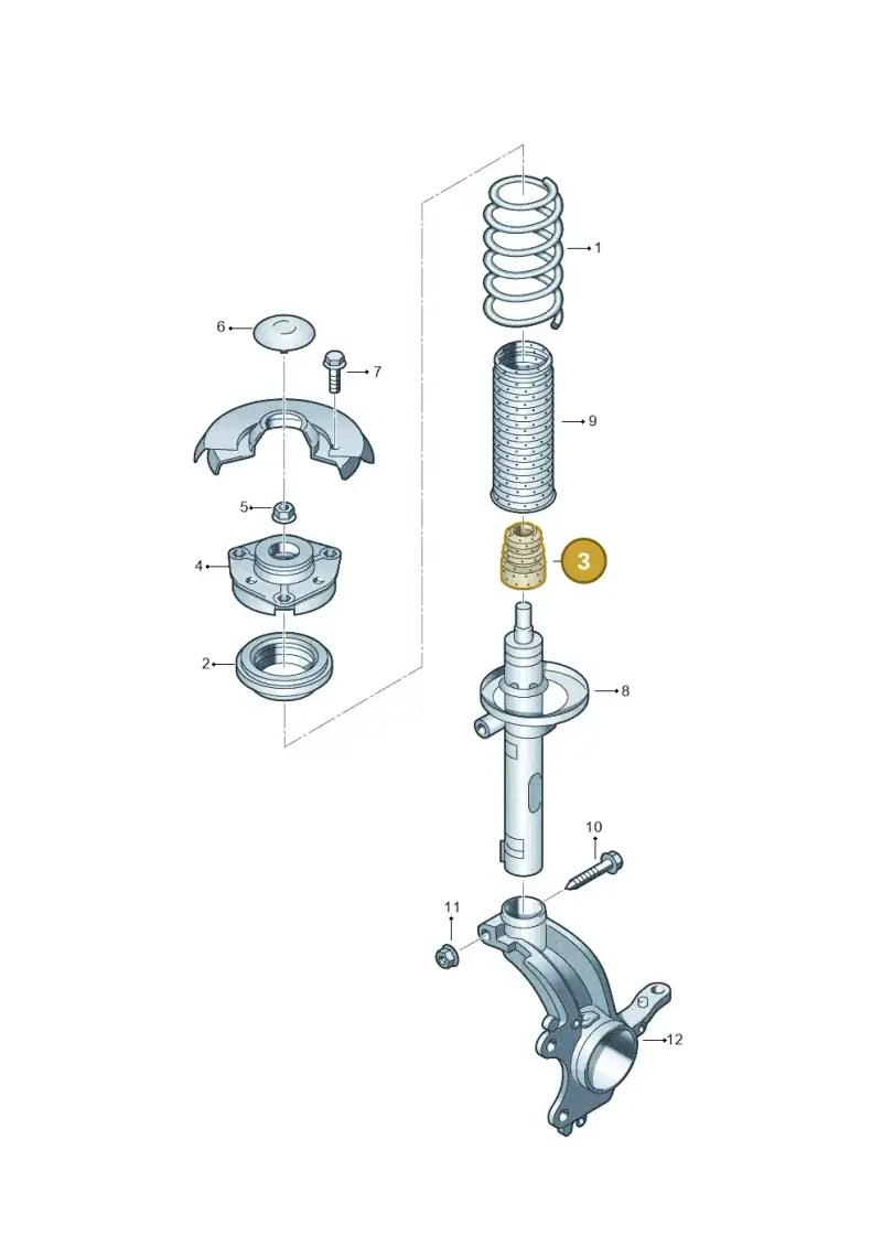 6Q0412301A — SEAT IBIZA                  06> (2005-) diagram 253411100, position 3