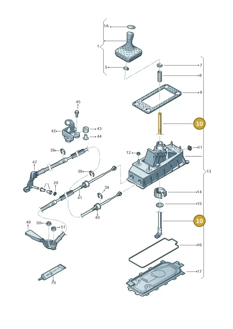 6Q0711116A — SEAT Ibiza Stylance (2015-) diagram 672711300, position 10