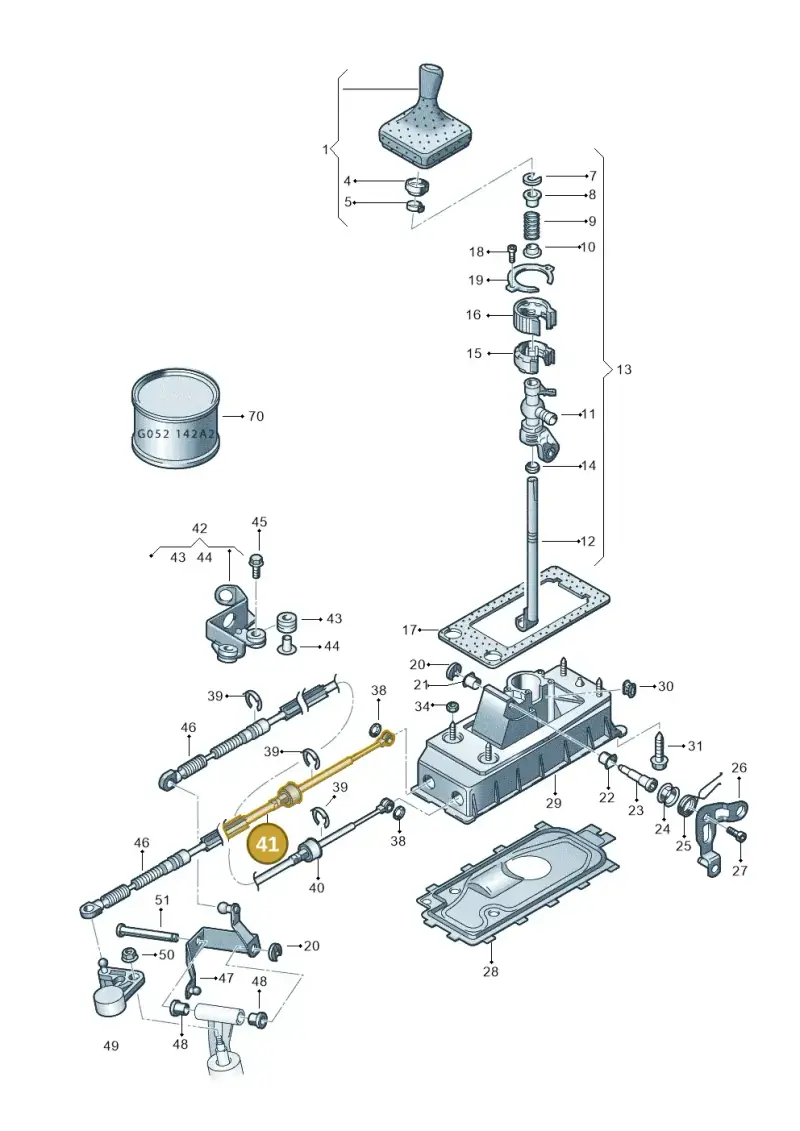 6Q0711265AM — SEAT IBIZA                  06> (2005-) diagram 253711300, position 41