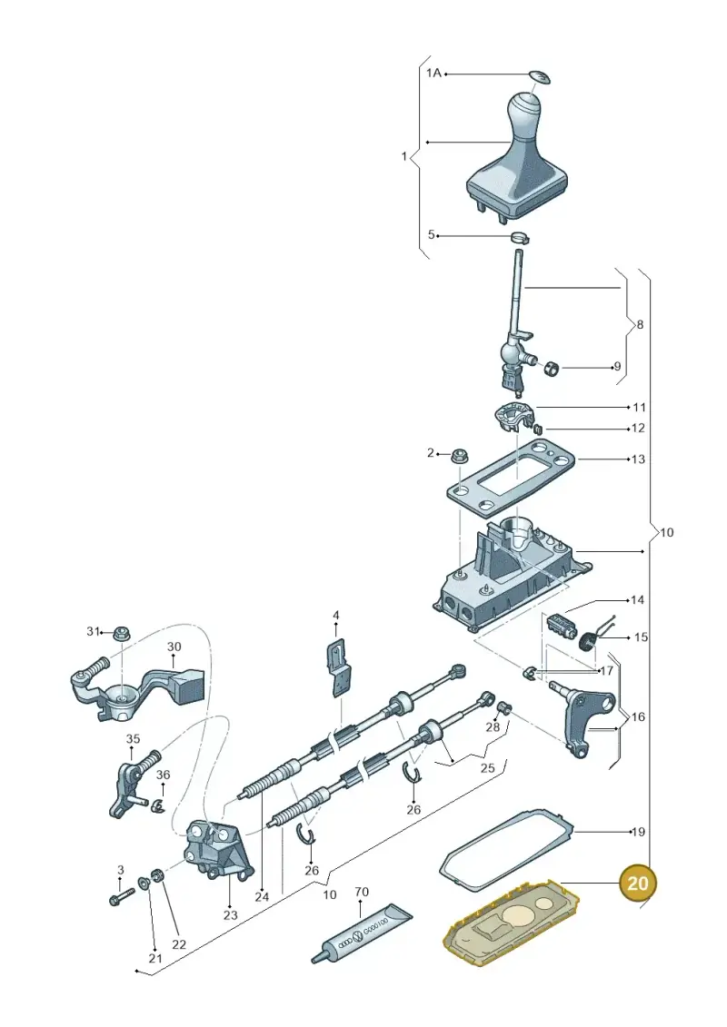 6Q0711267A — SEAT Mii reference (2011-2019) diagram 723711300, position 20