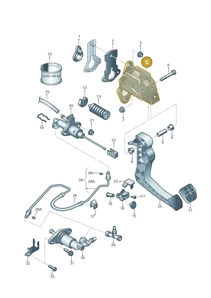 6Q0721373C — SEAT IBIZA                  06> (2005-) diagram 210721250, position 5