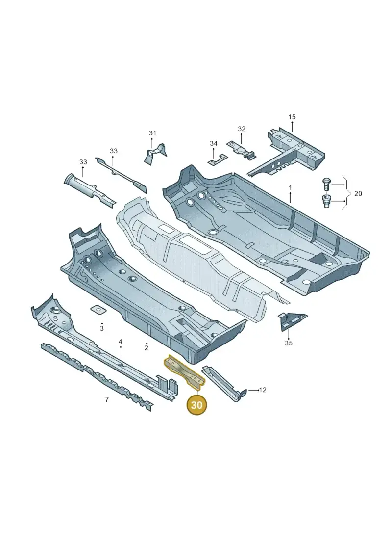 6Q0802381A — SEAT Ibiza Stylance (2015-) diagram 210803100, position 30