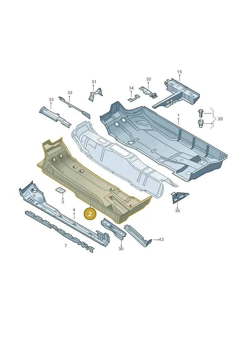6Q0803205E — SEAT Ibiza Stylance (2015-) diagram 210803100, position 2