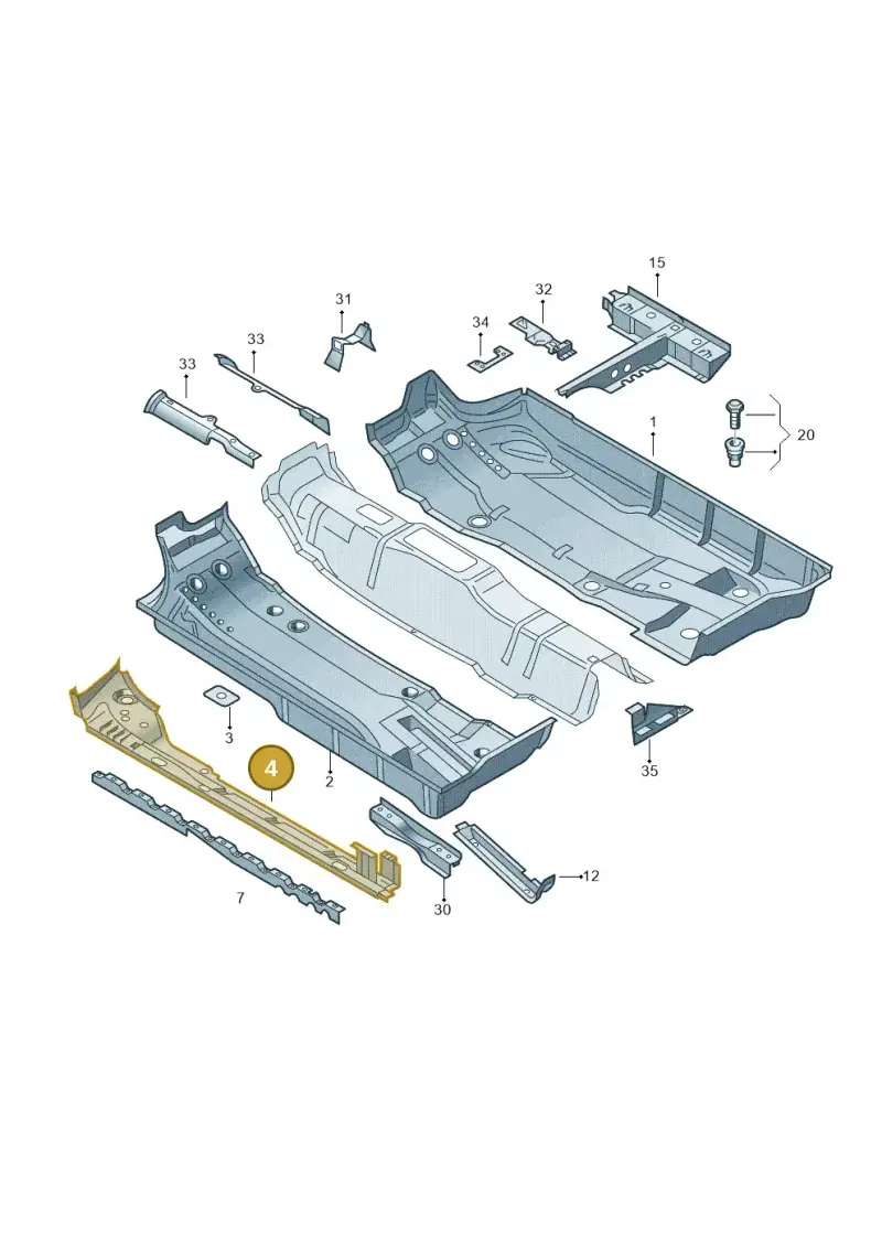 6Q0804177A — SEAT Ibiza Stylance (2015-) diagram 210803100, position 4