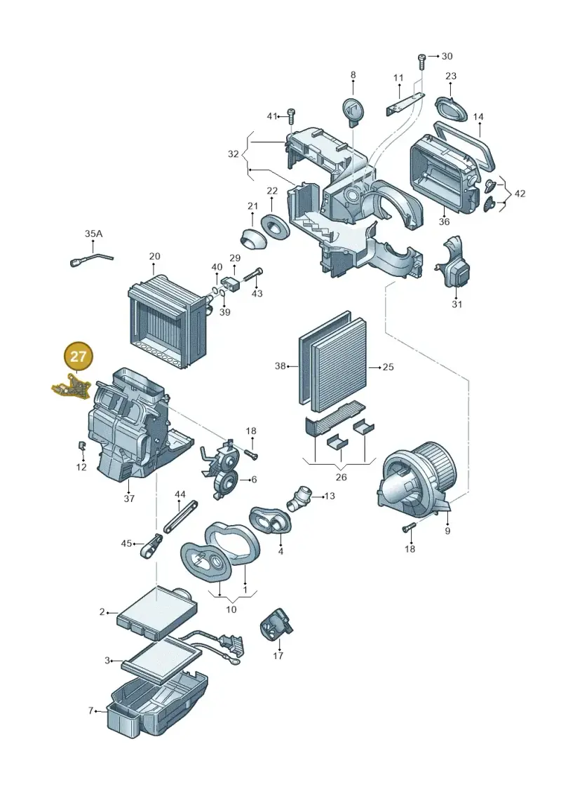 6Q0819134 — SEAT Toledo Reference (2015-2019) diagram 672820110, position 27