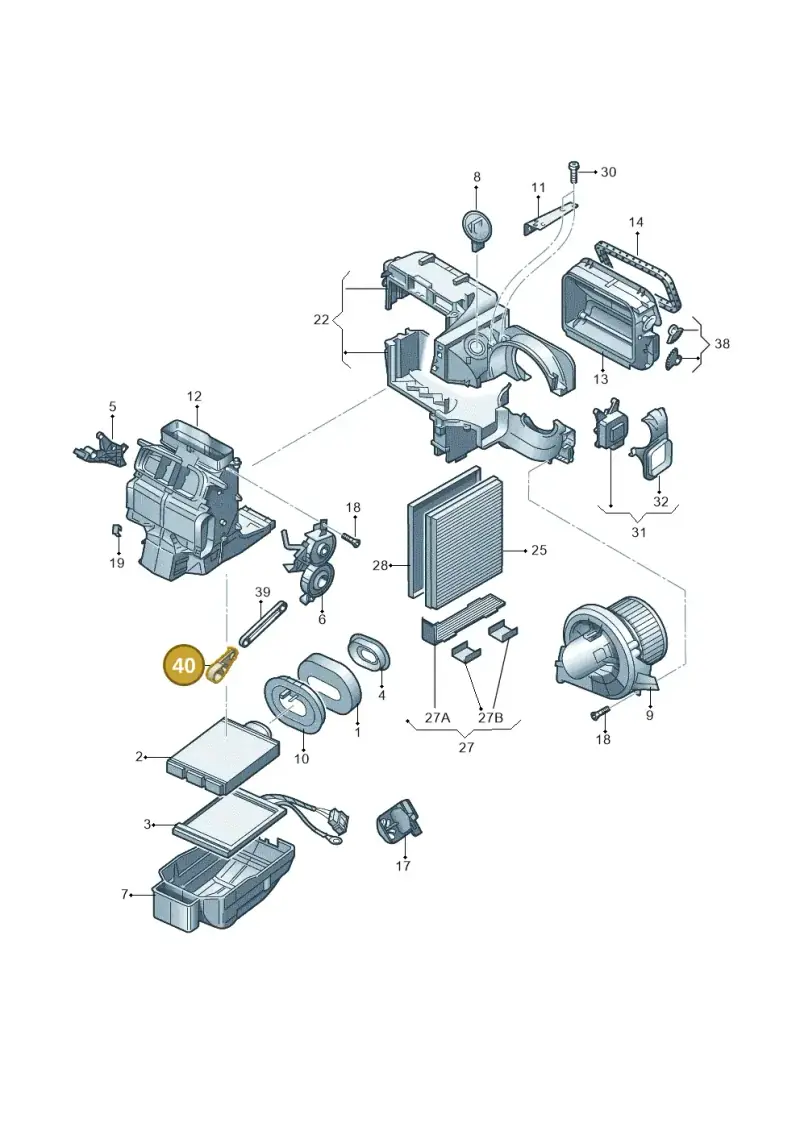 6Q0819841 — SEAT Toledo Reference (2015-2019) diagram 253819250, position 40