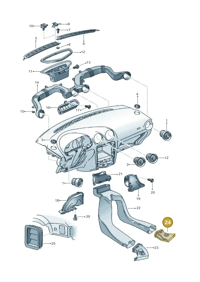 6Q0819894B — SEAT IBIZA                  06> (2005-) diagram 254819300, position 24