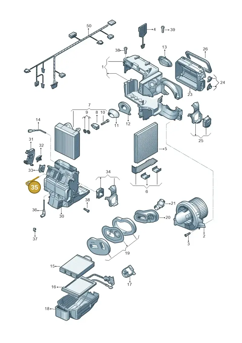 6Q0820539 — SEAT Ibiza Stylance (2015-) diagram 773820200, position 35