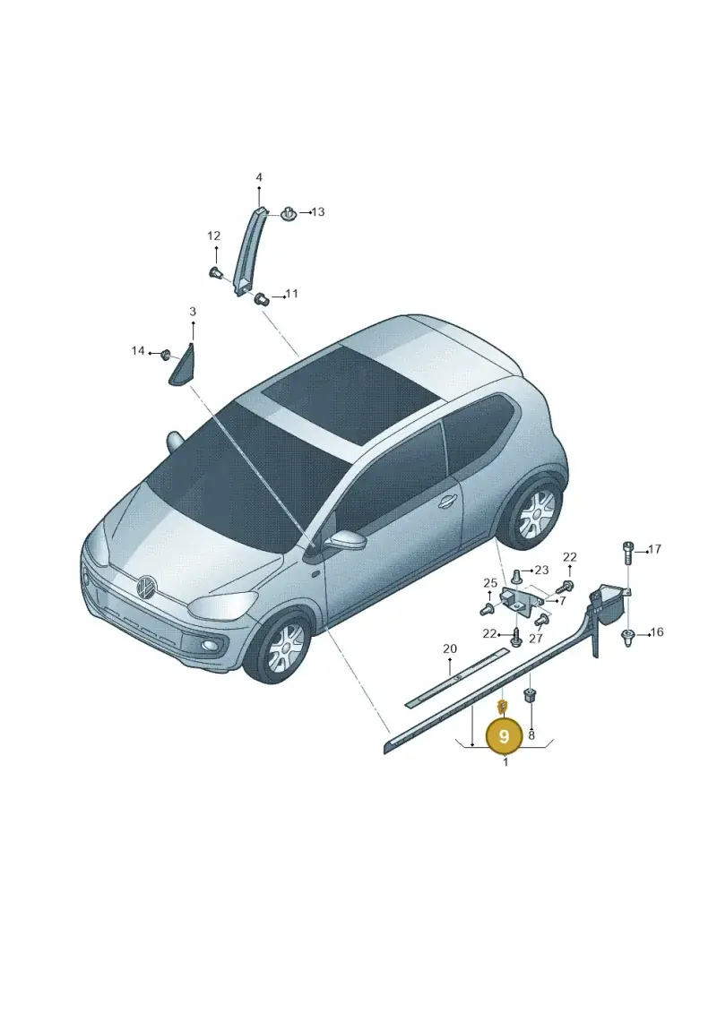 6Q0853147 — SEAT Mii electric (2020-2021) diagram 723853200, position 9