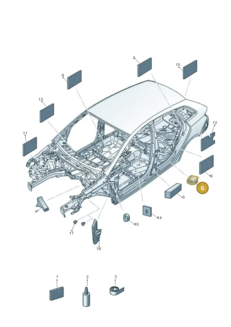 6Q0864732 — SEAT Ibiza Stylance (2015-) diagram 879864000, position 6