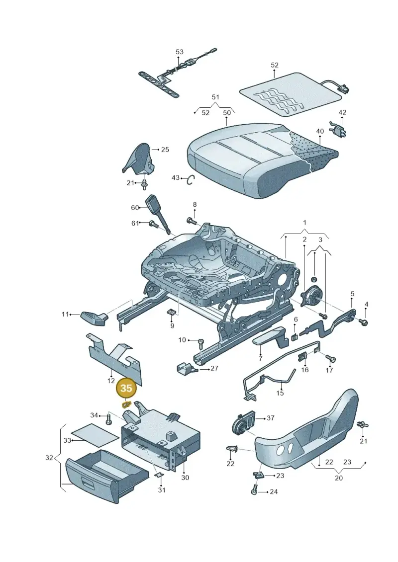 6Q0882331 — SEAT Alhambra Stylance (2015-2022) diagram 689881000, position 35
