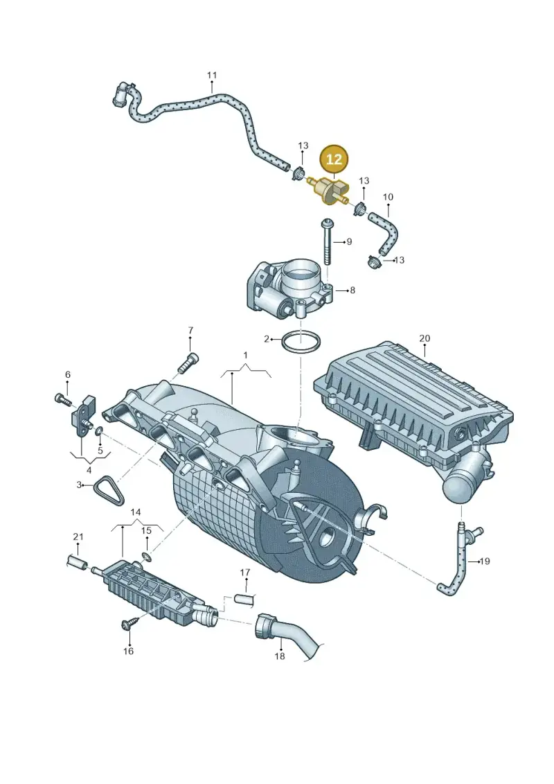 6Q0906517 — SEAT Ibiza Reference (2012-2012) diagram 461133050, position 12