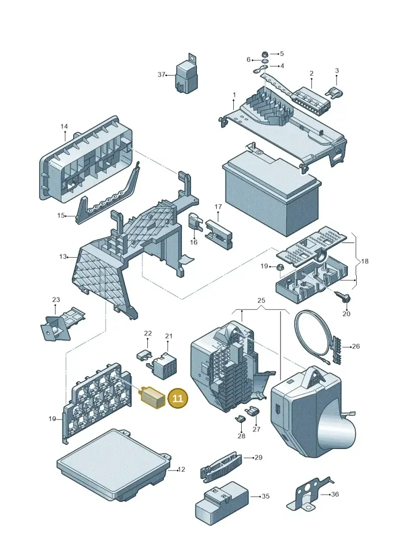 6Q0907440A — SEAT CORDOBA                06> (2005-) diagram 210937000, position 11