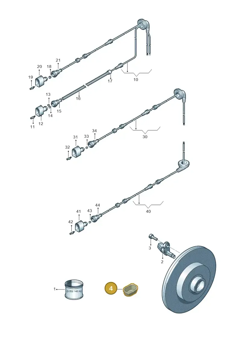6Q0971907 — SEAT Altea XL Reference (2013-2013) diagram 409927010, position 4