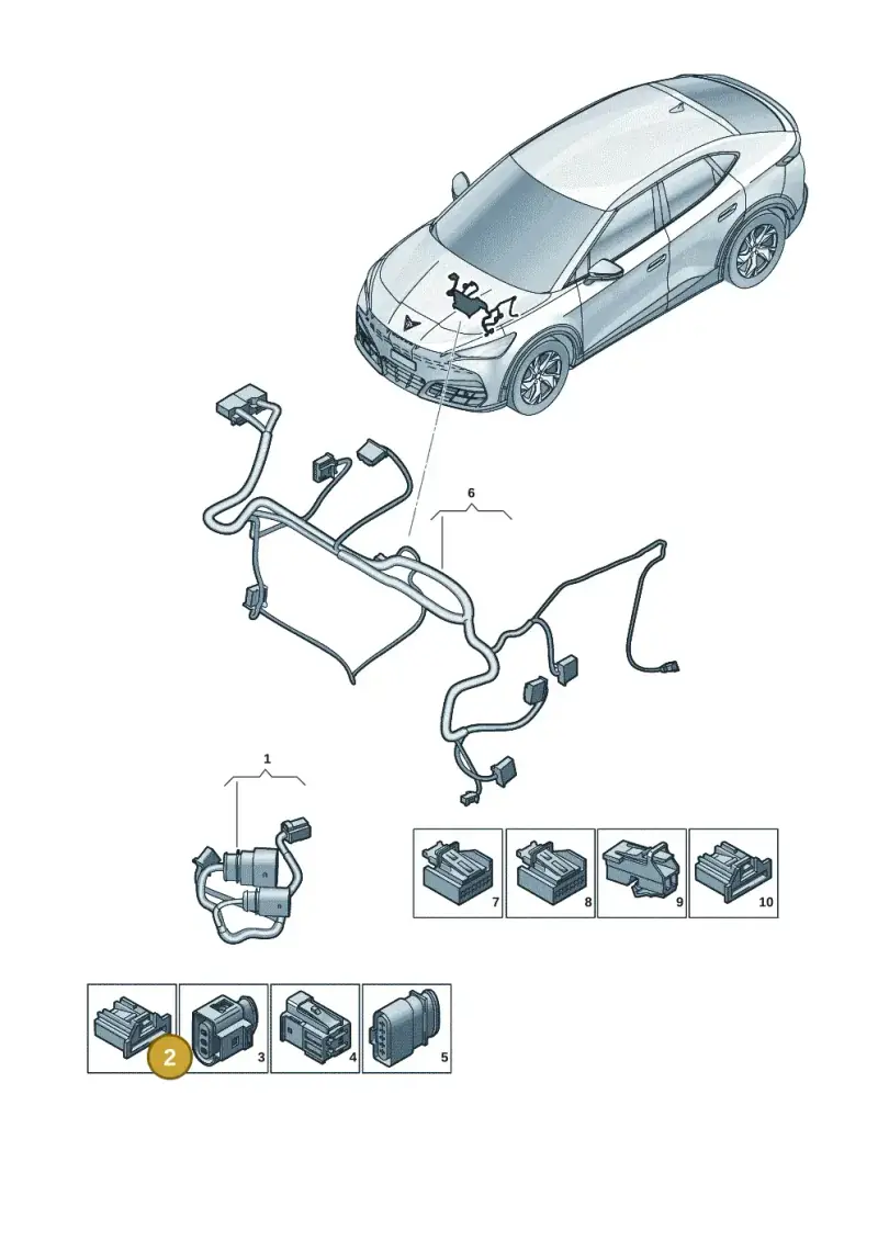 6Q0972706 — SEAT Tavascan Cupra (2023-) diagram 20h972060, position 2