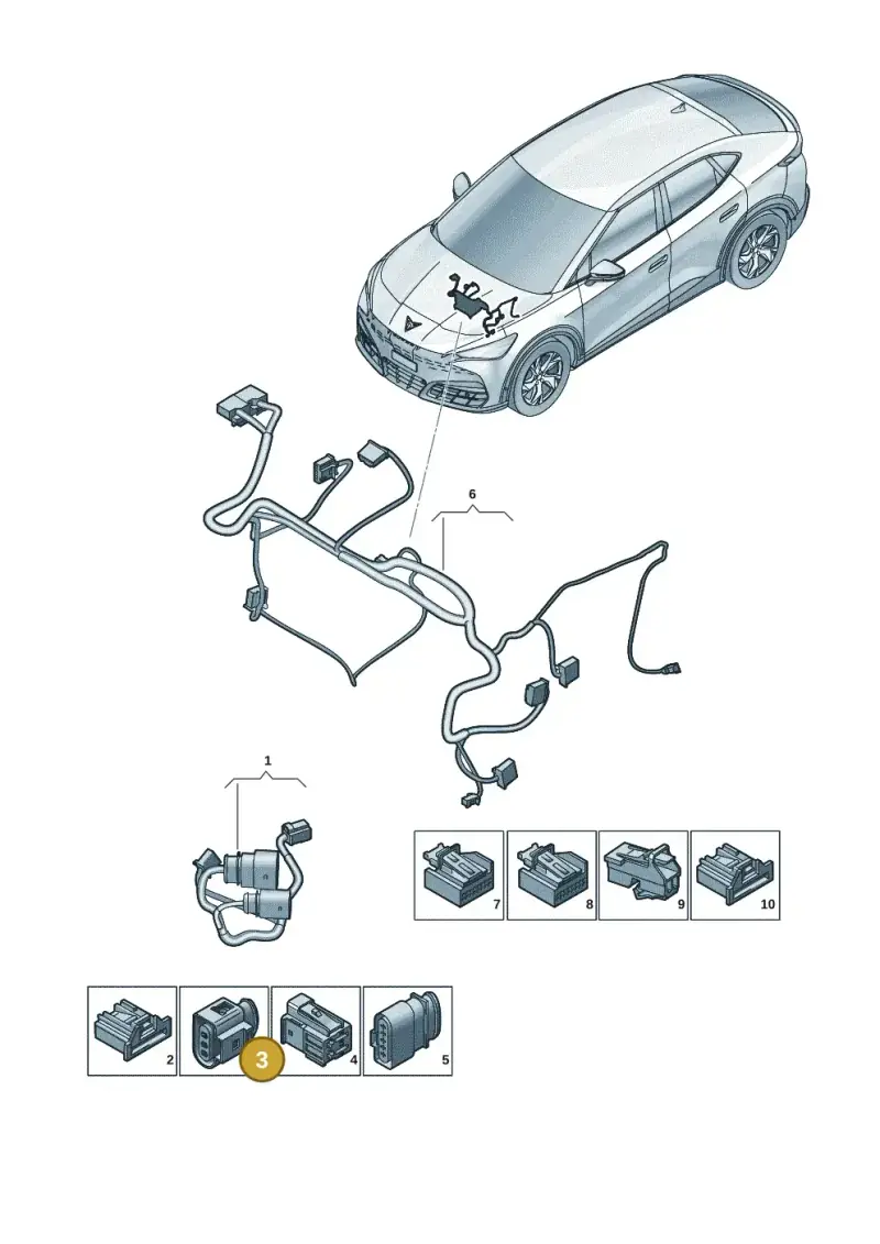 6Q0973853 — SEAT Tavascan Cupra (2023-) diagram 20h972060, position 3