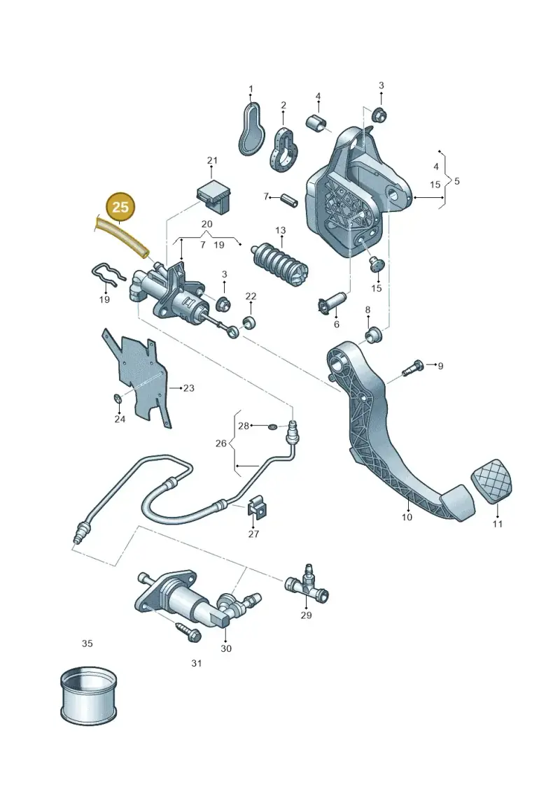 6Q1721453B — SEAT Ibiza Stylance (2015-) diagram 773721250, position 25