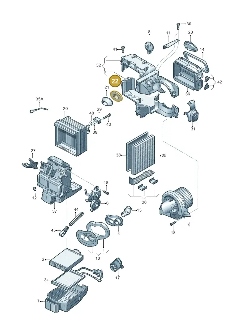 6Q1820061 — SEAT Toledo (2015-2019) diagram 672820110, position 22
