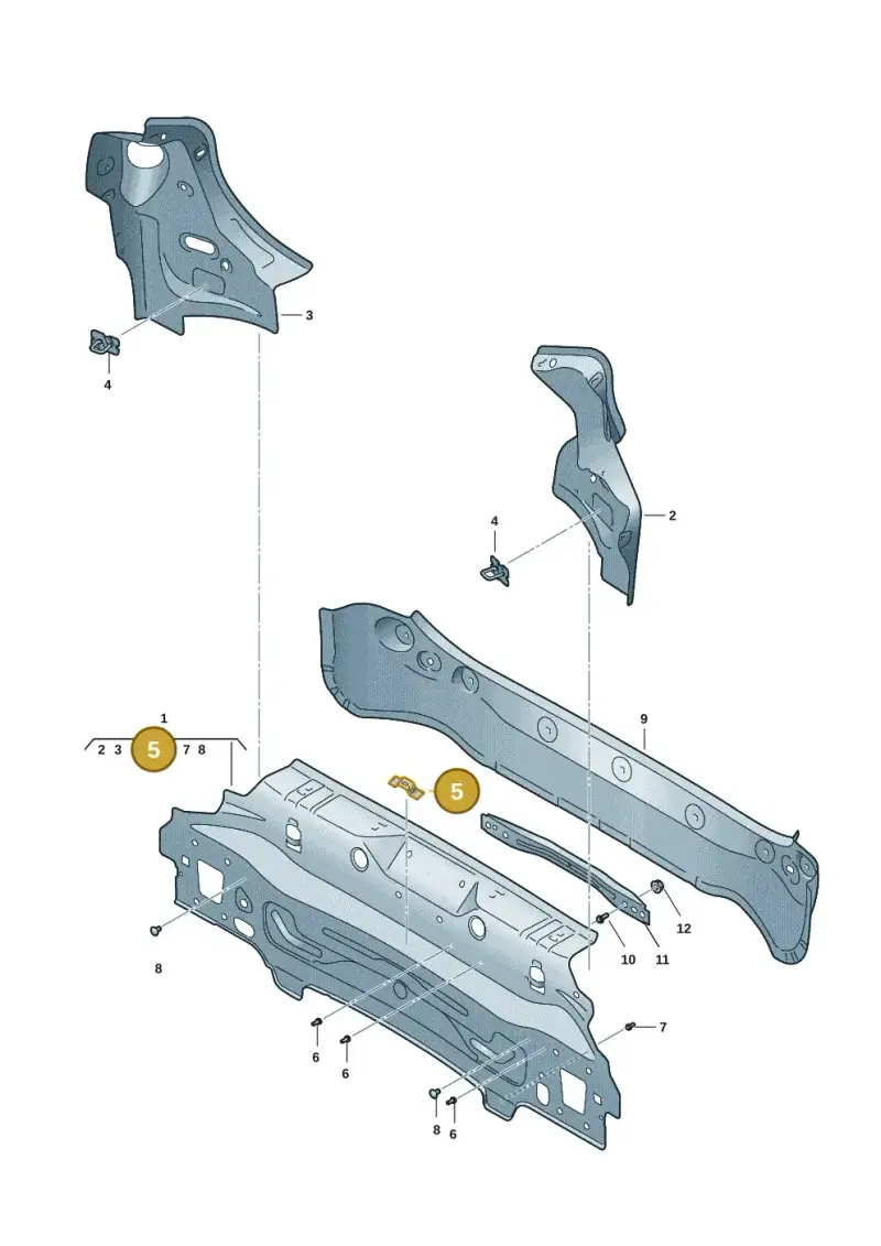 6Q6813269 — SEAT Formentor TSI CUPRA (2020-) diagram 5ff813000, position 5