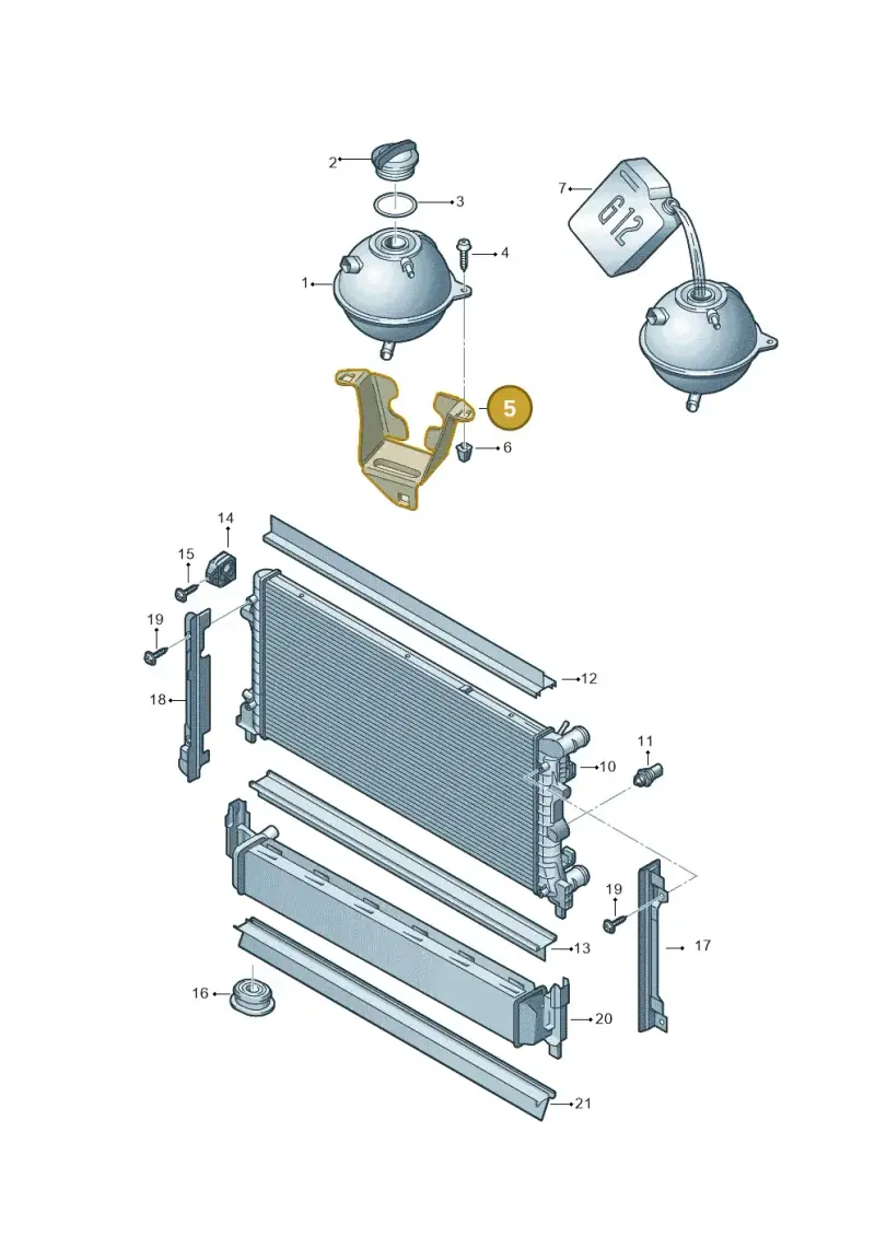 6R0121409 — SEAT Toledo Reference (2015-2019) diagram 708121760, position 5