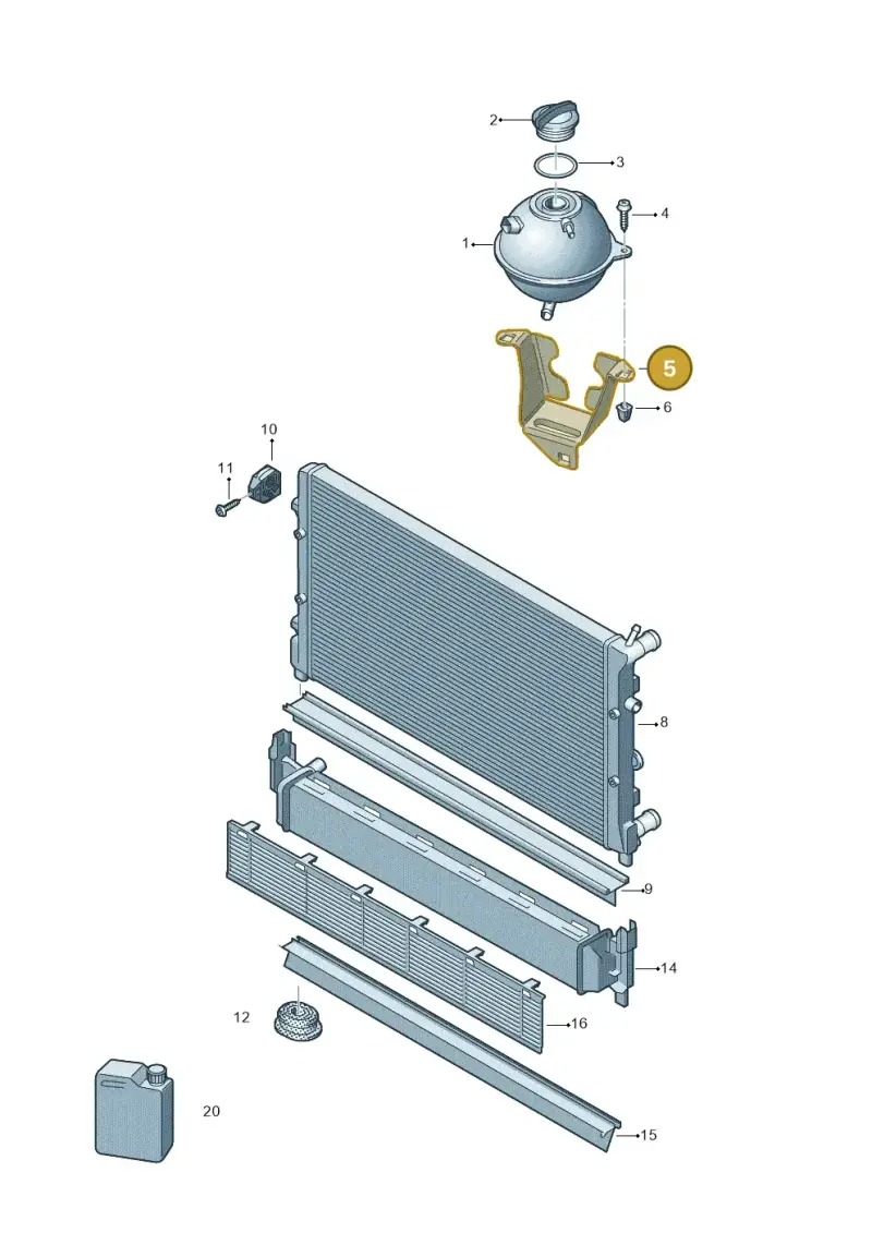 6R0121409 — SEAT Toledo Reference (2015-2019) diagram 747121780, position 5