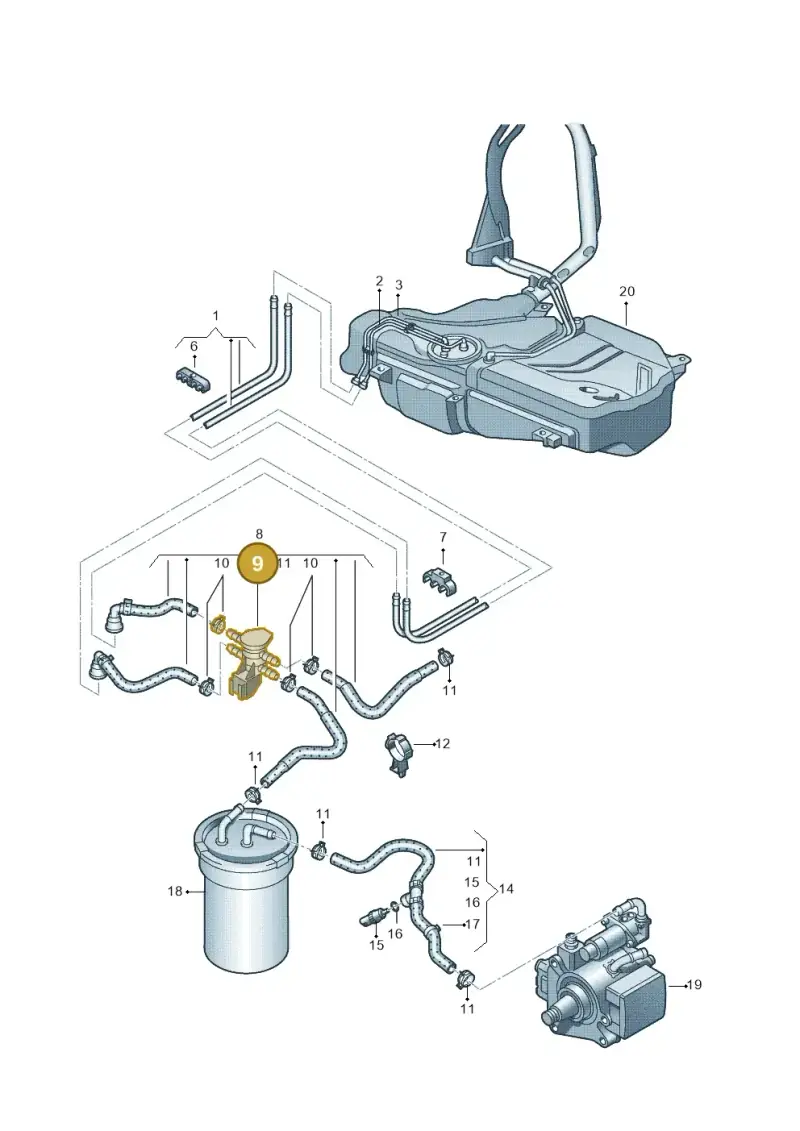 6R0127247B — SEAT Ibiza Reference (2012-2012) diagram 672201250, position 9