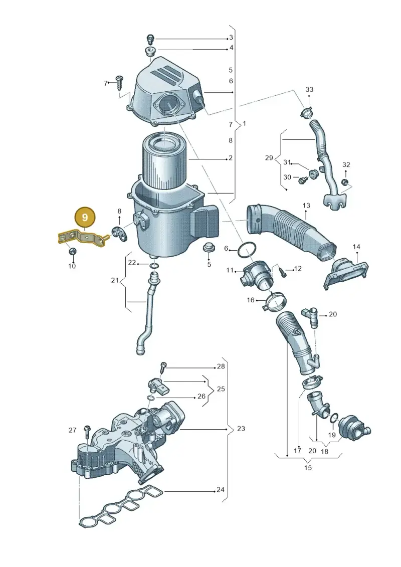 6R0129728 — SEAT Ibiza Reference (2012-2012) diagram 672129300, position 9