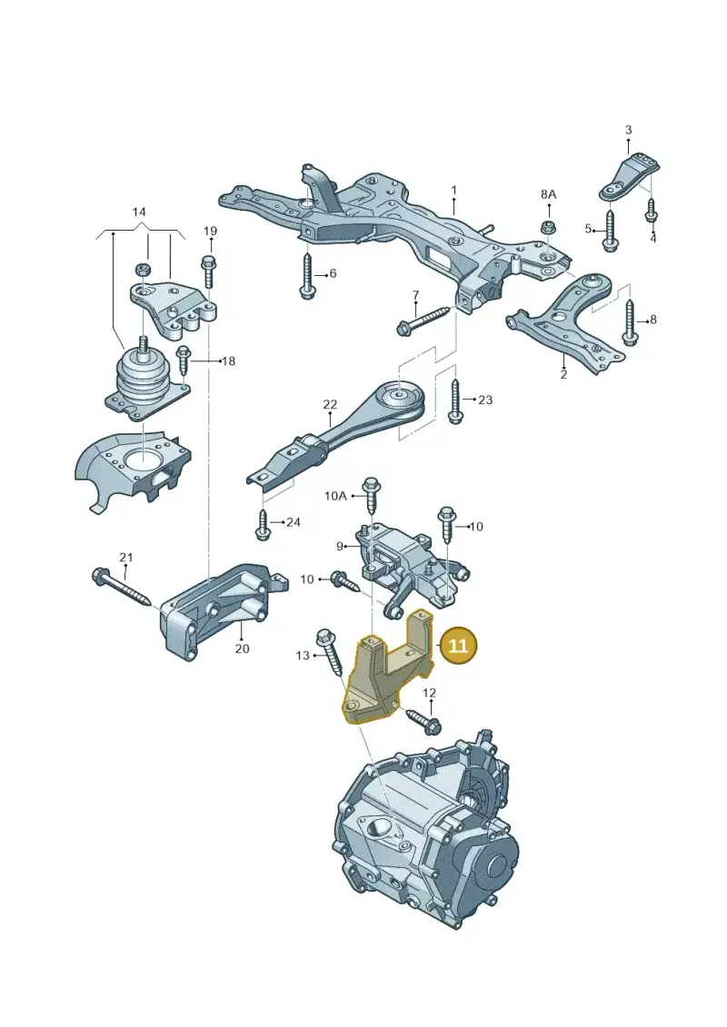 6R0199111B — SEAT Toledo Reference (2012-2015) diagram 657199250, position 11