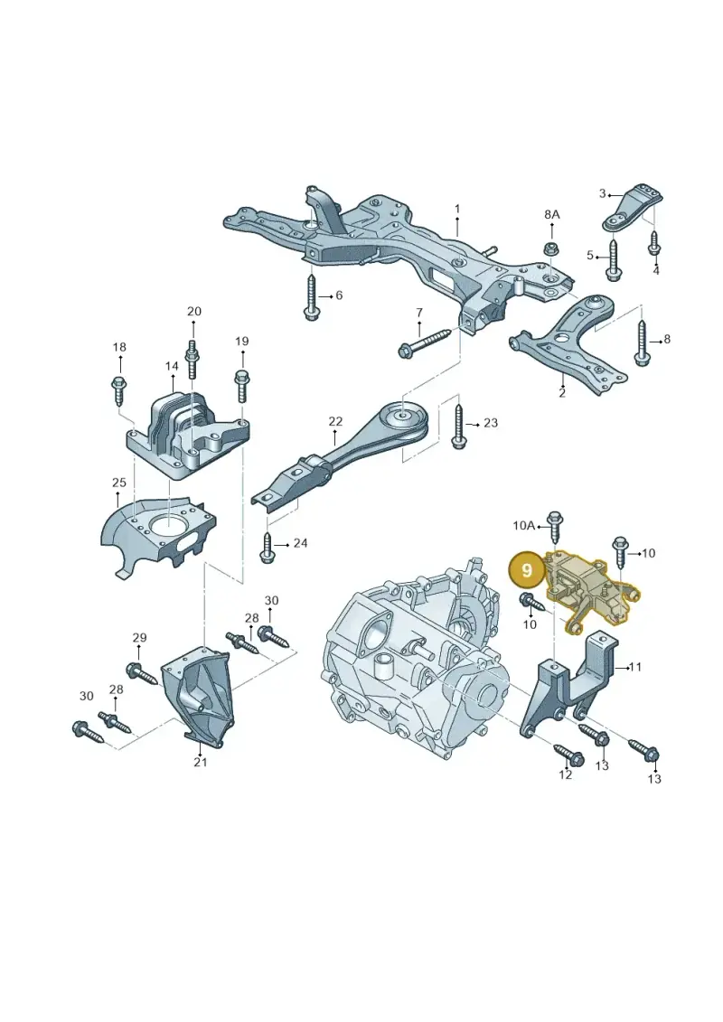 6R0199555F — SEAT Toledo Reference (2015-2019) diagram 792199600, position 9