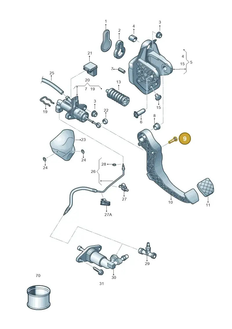 6R0721152 — SEAT Arona FR (2017-) diagram 835721250, position 9