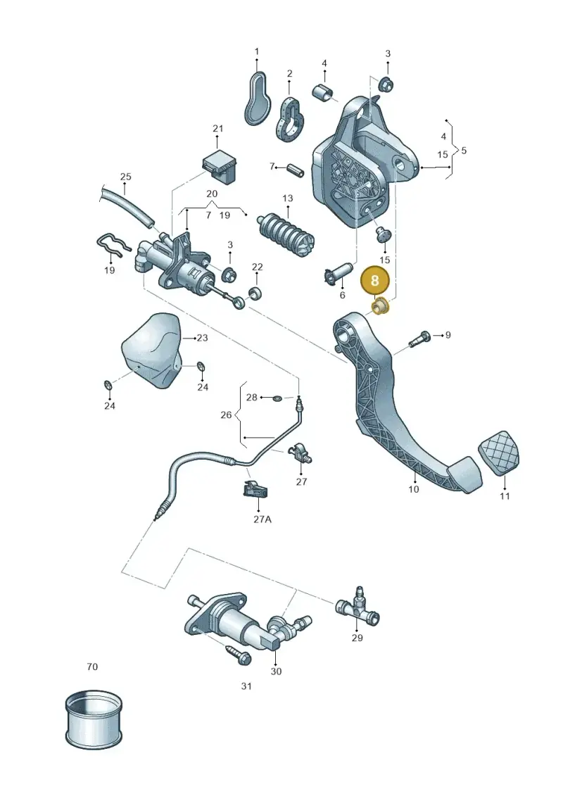 6R0721153B — SEAT Arona FR (2017-) diagram 835721250, position 8