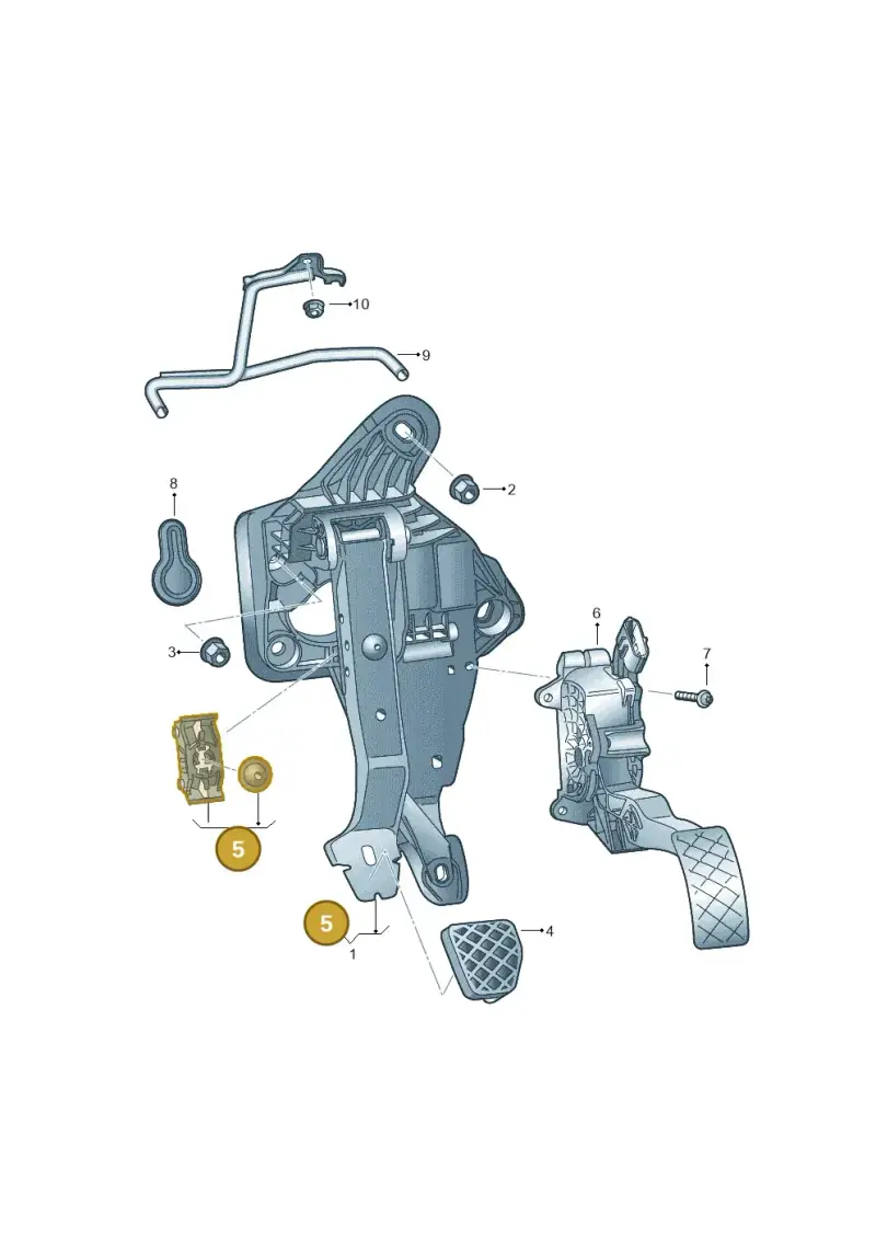 6R0721165 — SEAT Toledo Reference (2015-2019) diagram 773721600, position 5