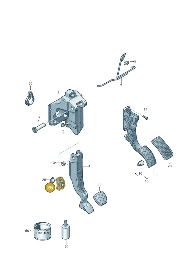 6R0721169 — SEAT Toledo Reference (2012-2015) diagram 672721600, position 26