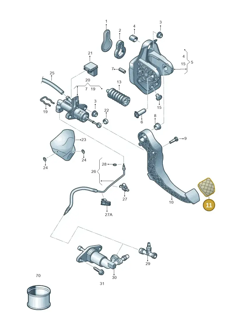 6R0721174A — SEAT Arona FR (2017-) diagram 835721250, position 11
