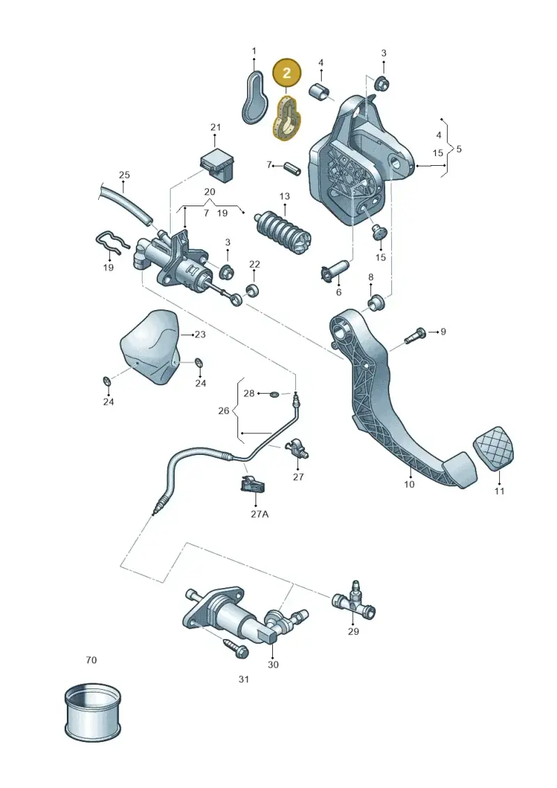 6R0721410 — SEAT Arona FR (2017-) diagram 835721250, position 2