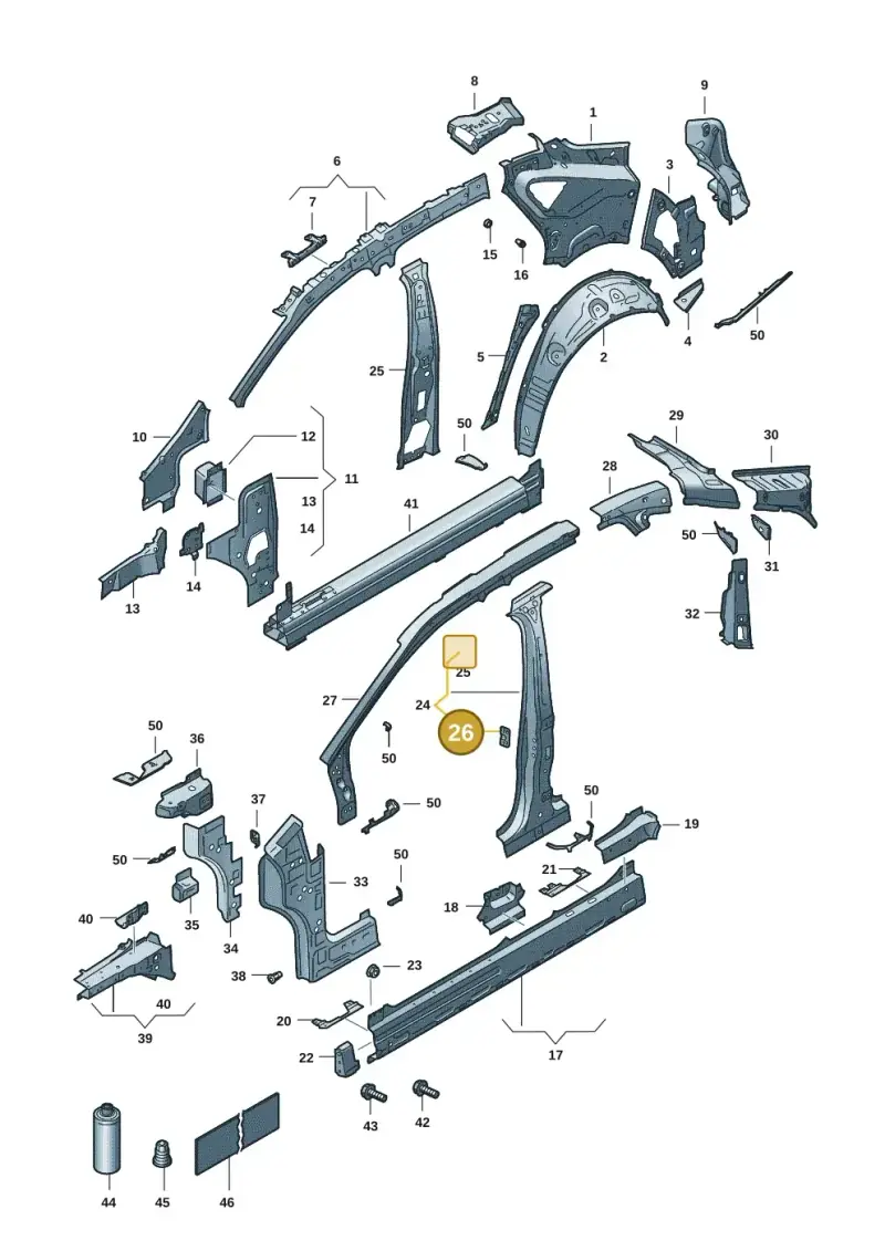 6R0810681 — SEAT Tavascan Cupra (2023-) diagram 20h809000, position 26