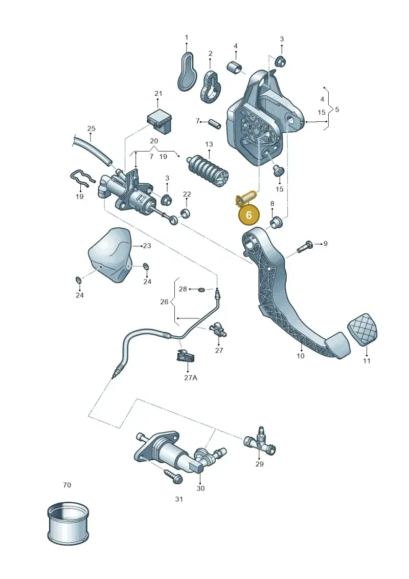 6R2721325A — SEAT Arona FR (2017-) diagram 835721250, position 6