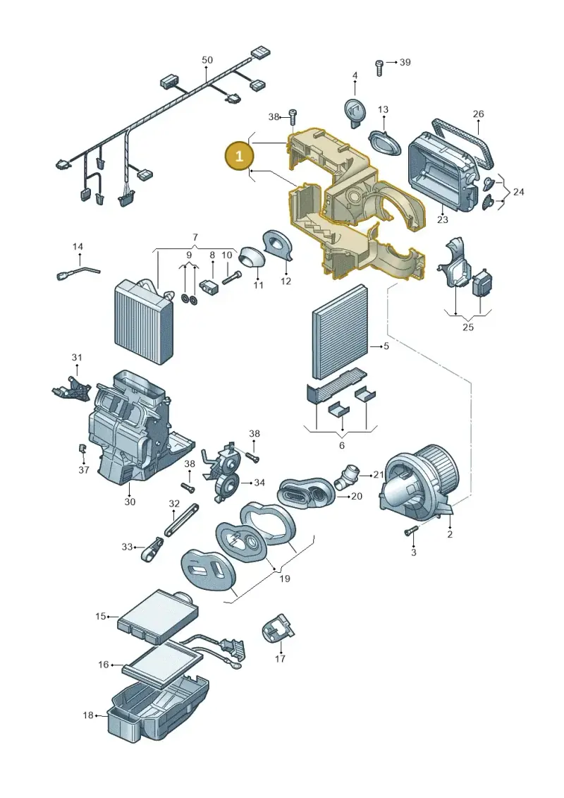 6R2820007A — SEAT Ibiza Stylance (2015-) diagram 773820100, position 1