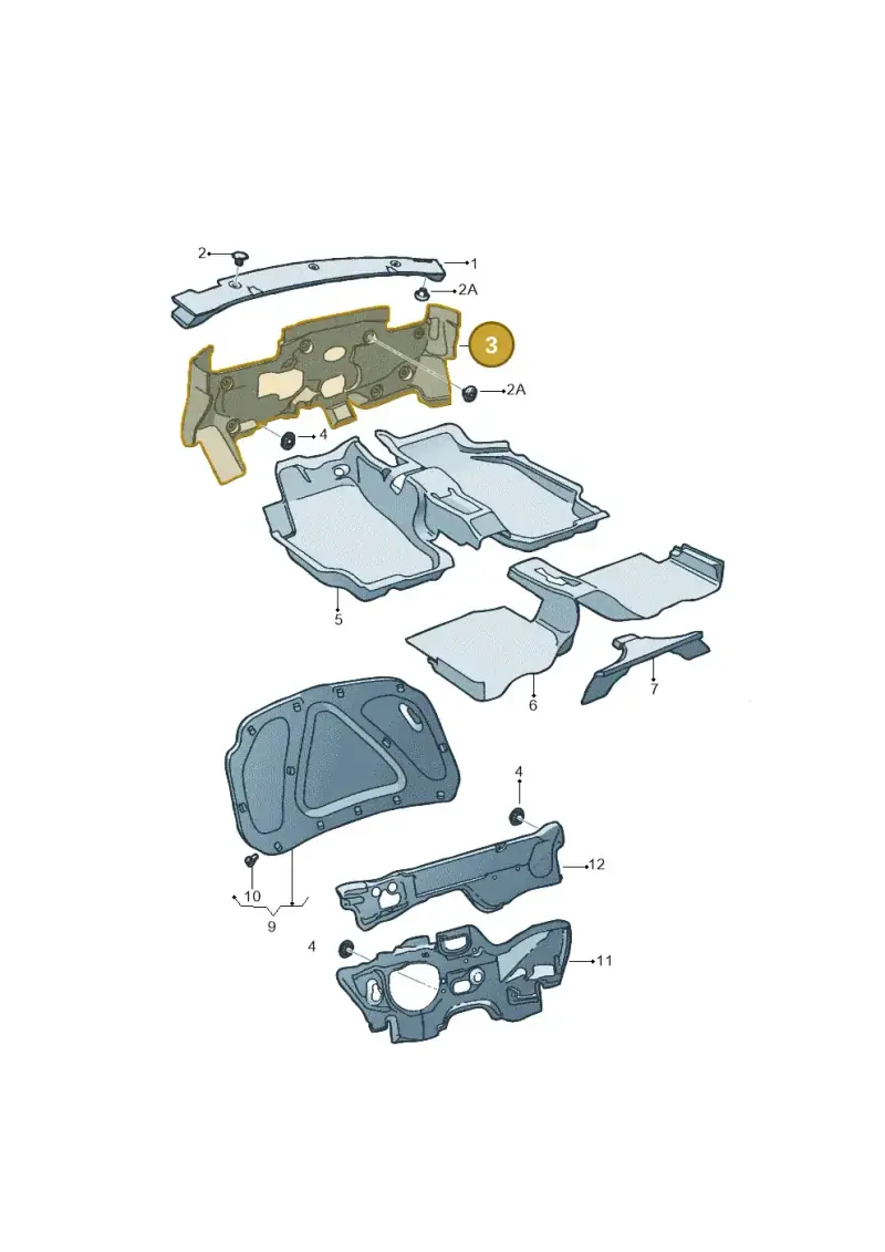 6R2863925E — SEAT Ibiza (2012-) diagram 254863200, position 3