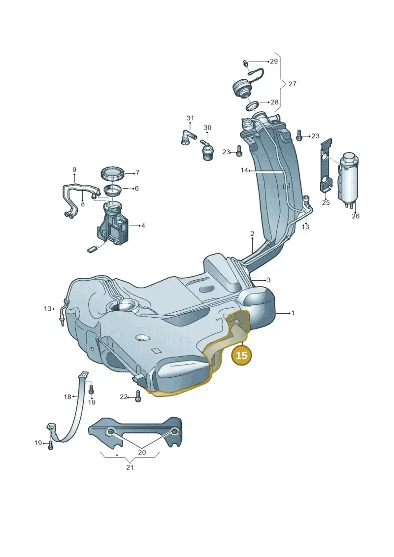 6R7201307A — SEAT Toledo Reference (2015-2019) diagram 740201050, position 15