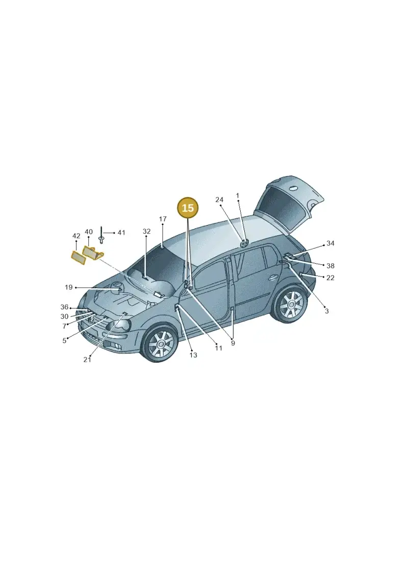 6RU010729T — SEAT Altea XL Reference (2010-2013) diagram 420010000, position 15